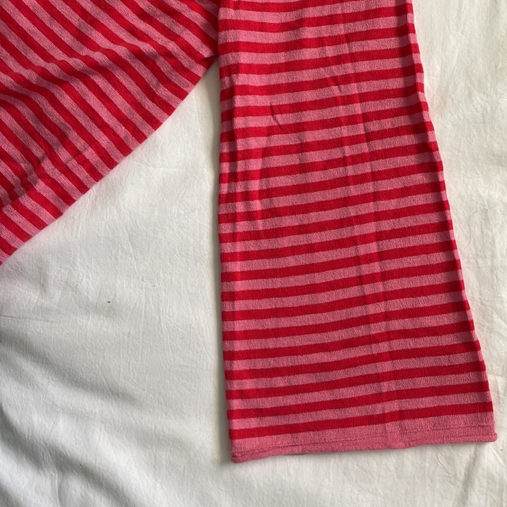 J. Crew Pink Bell Sleeve Sweater Top - Picture 3 of 7
